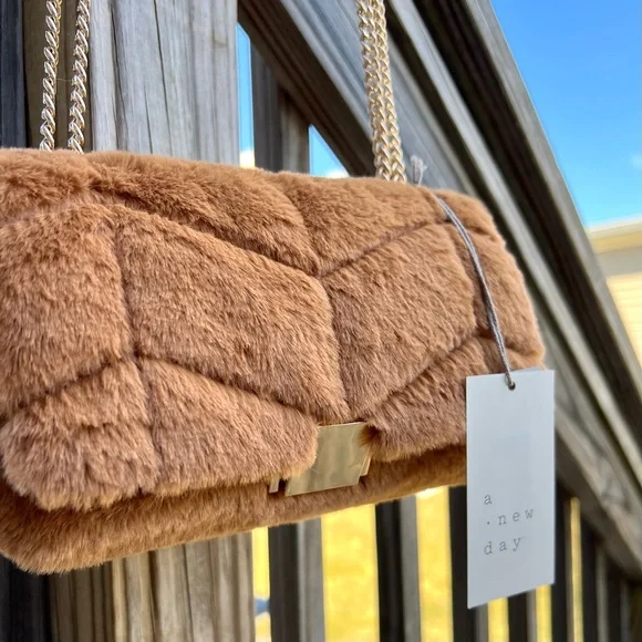 NWT Sophie Fuzzy Crossbody Handbag from A New Day - Picture 2 of 16